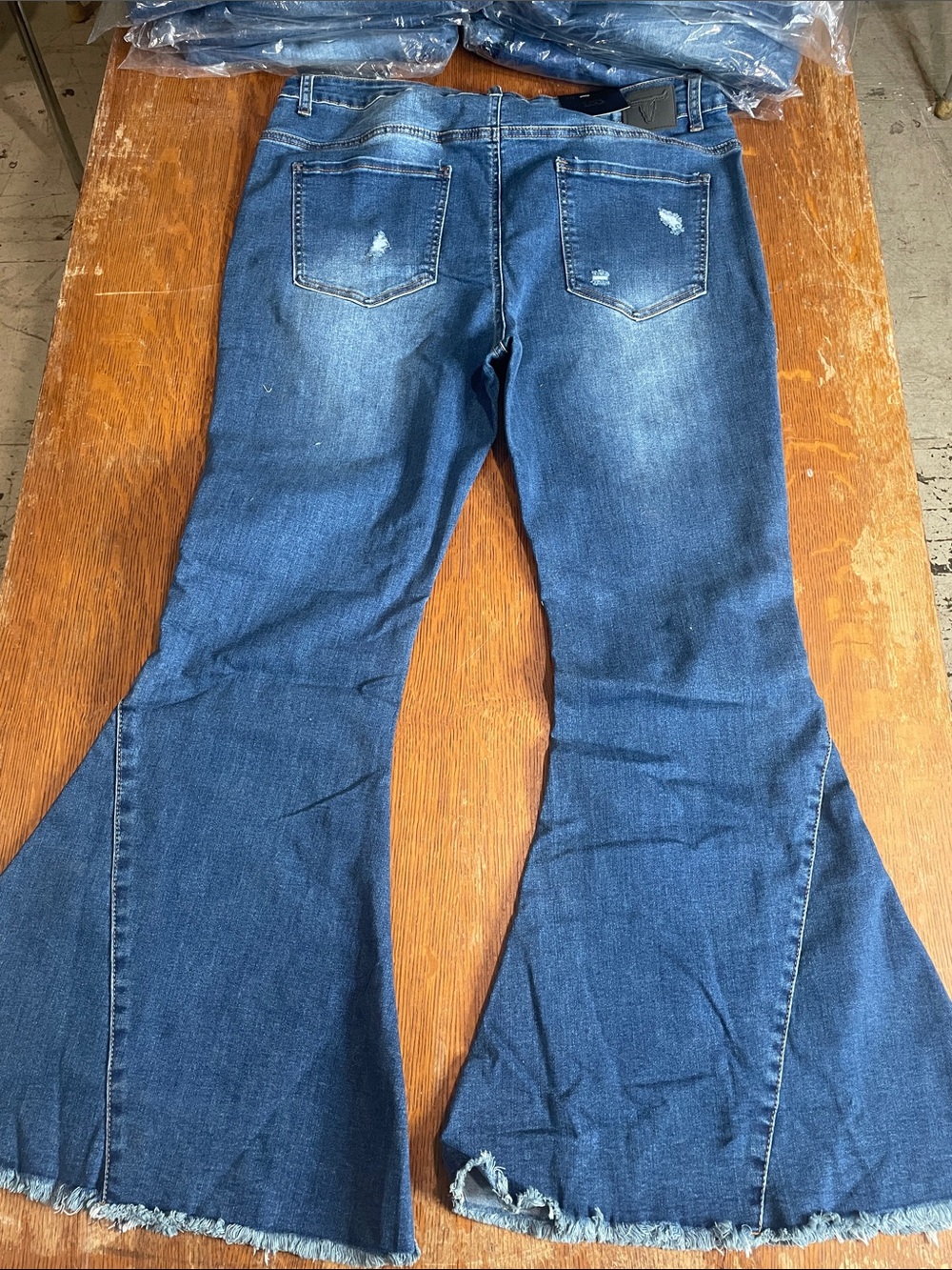bulk purchase 20 pairs- Plus size Lucky Brand Blue Distressed Denim Jeans - Picture 5 of 5